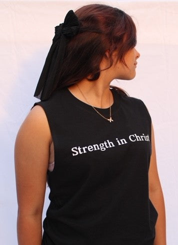 Strength in Christ collection soft unisex muscle tank