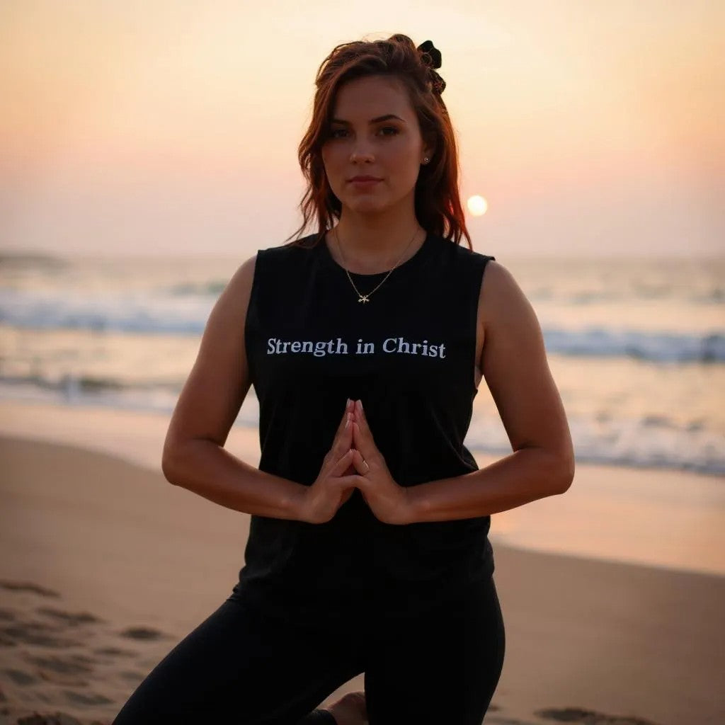 Strength in Christ collection soft unisex muscle tank