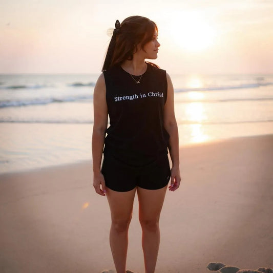 Strength in Christ collection soft unisex muscle tank